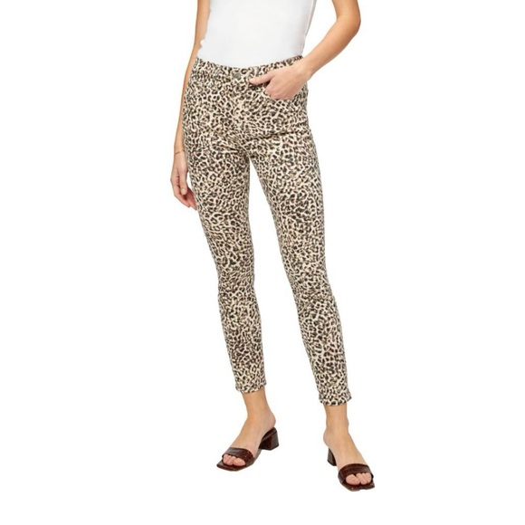 New 7 for all Mankind animal print skinny jeans size 14 - Picture 2 of 10